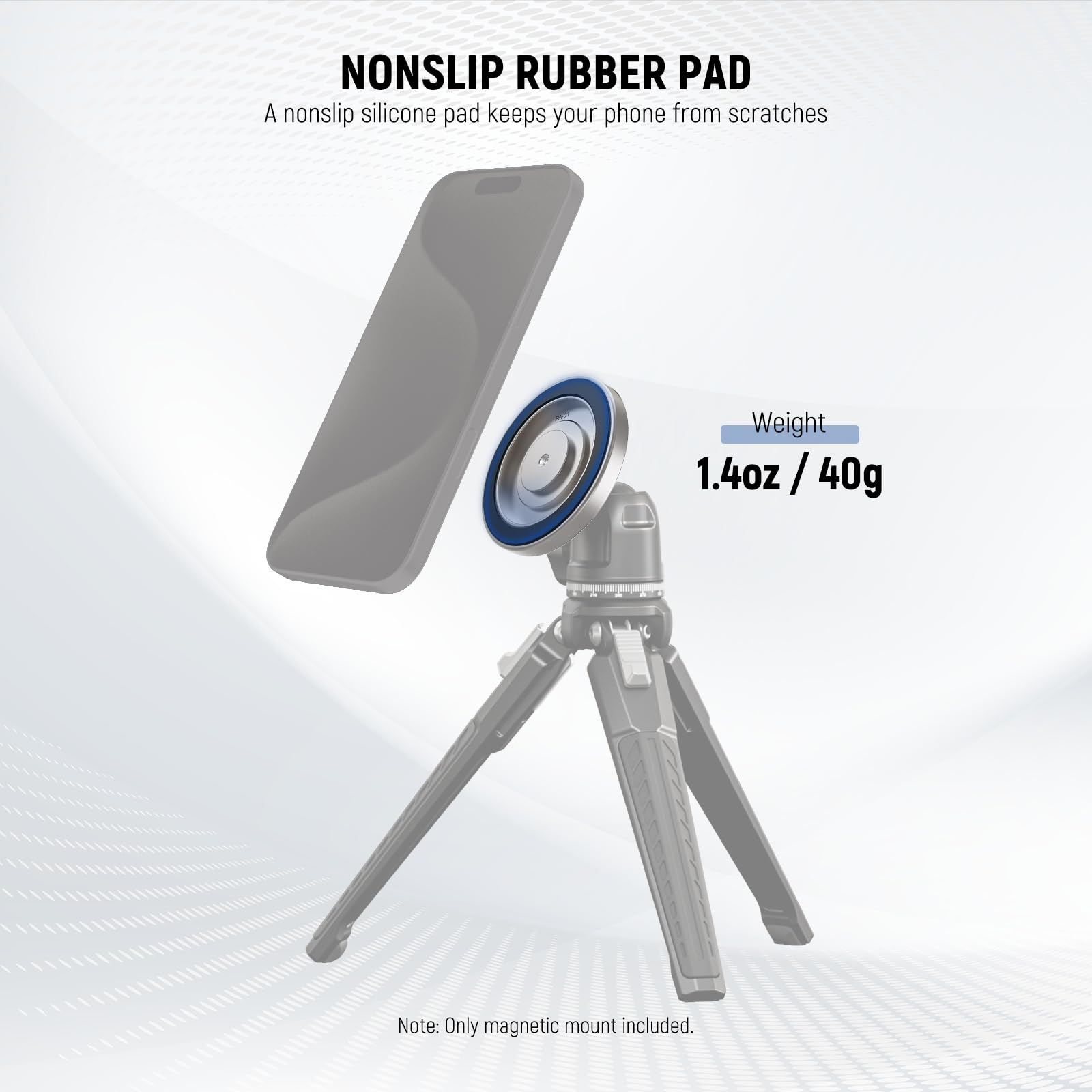 NEEWER ENTRY LEVEL VERSION Adattatore Treppiede Porta Cellulare Magnetico, Phone Holder Compatto Leggero Portatile a 360° Compatibile con MagSafe iPhone Samsung Android per Registrazione Video, PA153 NEEWER ENTRY LEVEL VERSION Adattatore Treppiede Porta Cellulare Magnetico, Phone Holder Compatto Leggero Portatile a 360° Compatibile con MagSafe iPhone Samsung Android per Registrazione Video, PA153