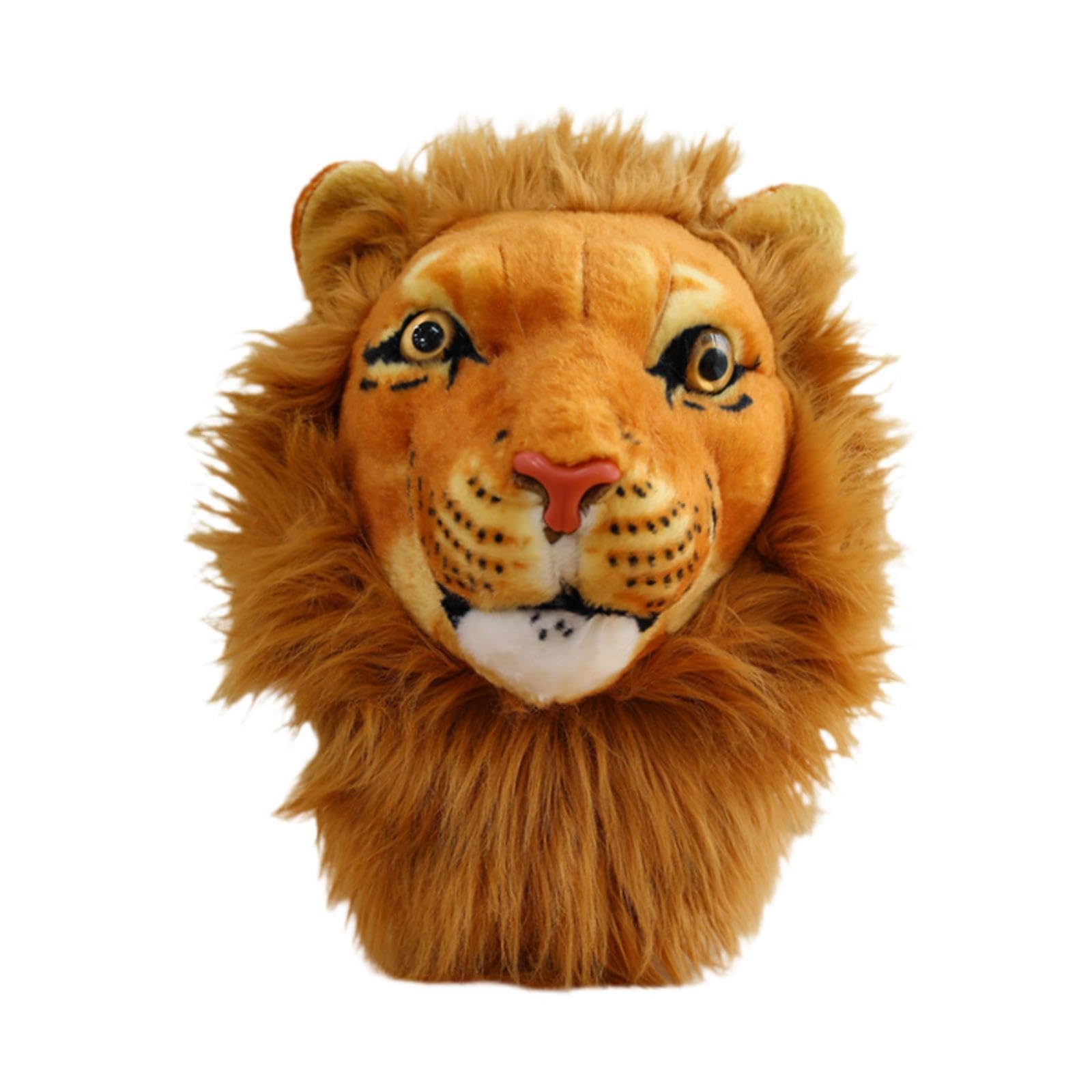 merishopp Stuffed Animal Head Shoulder Bag Quirky Plush Bag Gifts for Adults Lion-picture-38