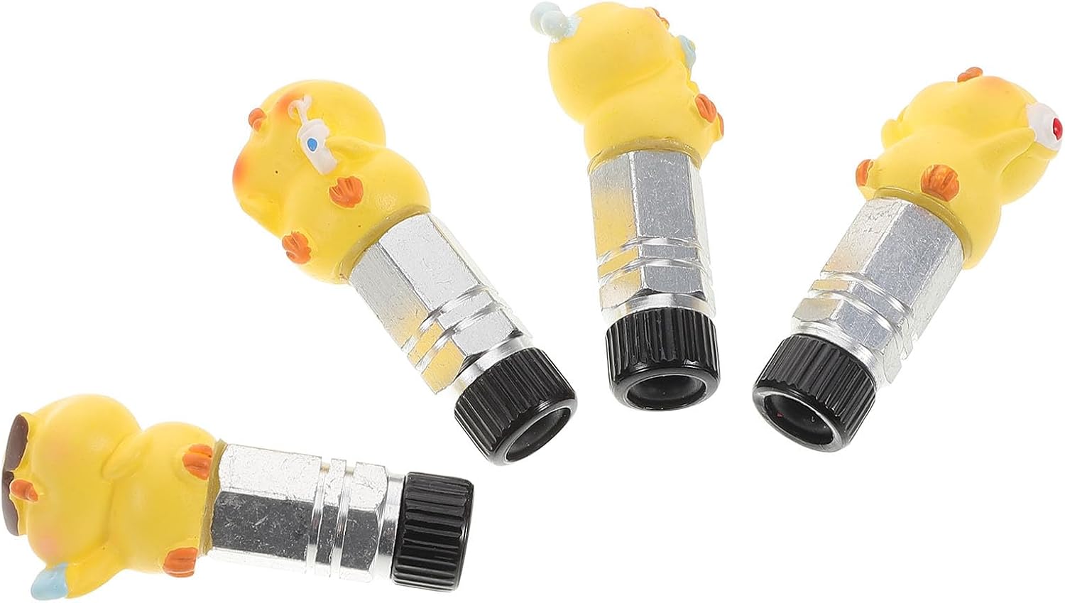 STOBAZA Decorative Bicycle Tire Valve Caps Cute Duck Valve Stem Caps Cover for Bike Tires, Plastic Material, 1pcs Set, Suitable for Cycling and Outdoor Recreation