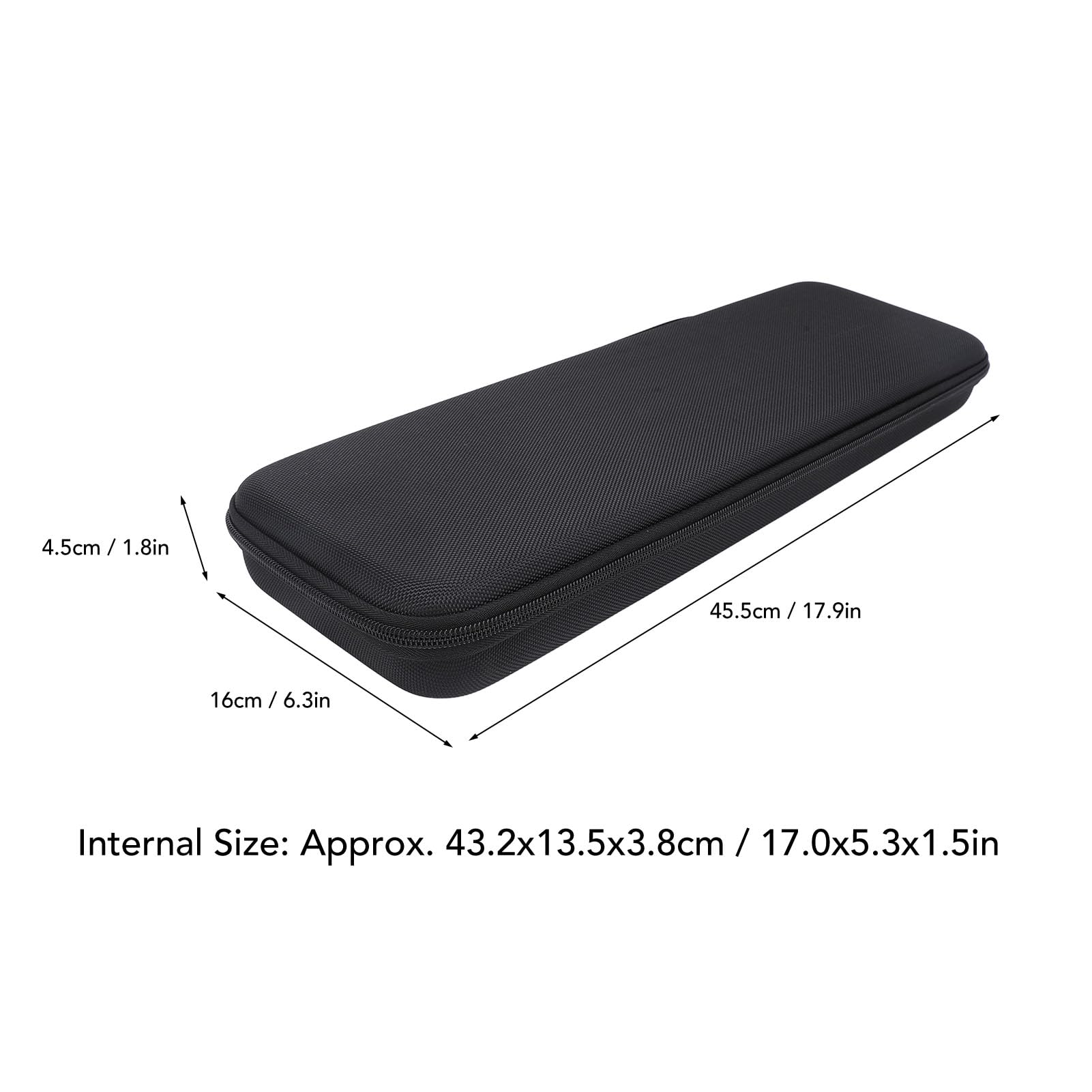 Yanmis Keyboard Case, Portable WL Keyboard Hard Carrying Case, Shockproof, Soft Lining - Image 4