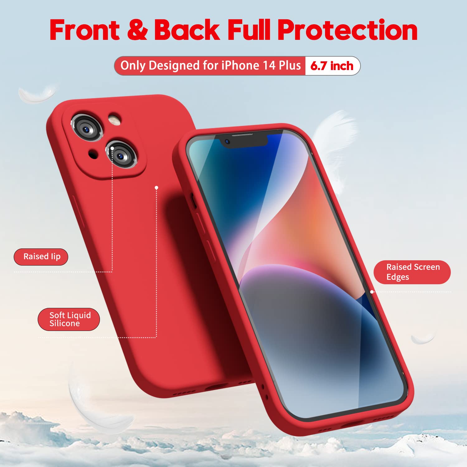 oakxco for iPhone 16 Pro Max Case Liquid Silicone, Soft Rubber Gel Elegant Aesthetic Basic Simple Cover, Cute Thin Slim TPU Matte Solid Color Plain Smooth Case for Women Girl, Light Pink — view 1516