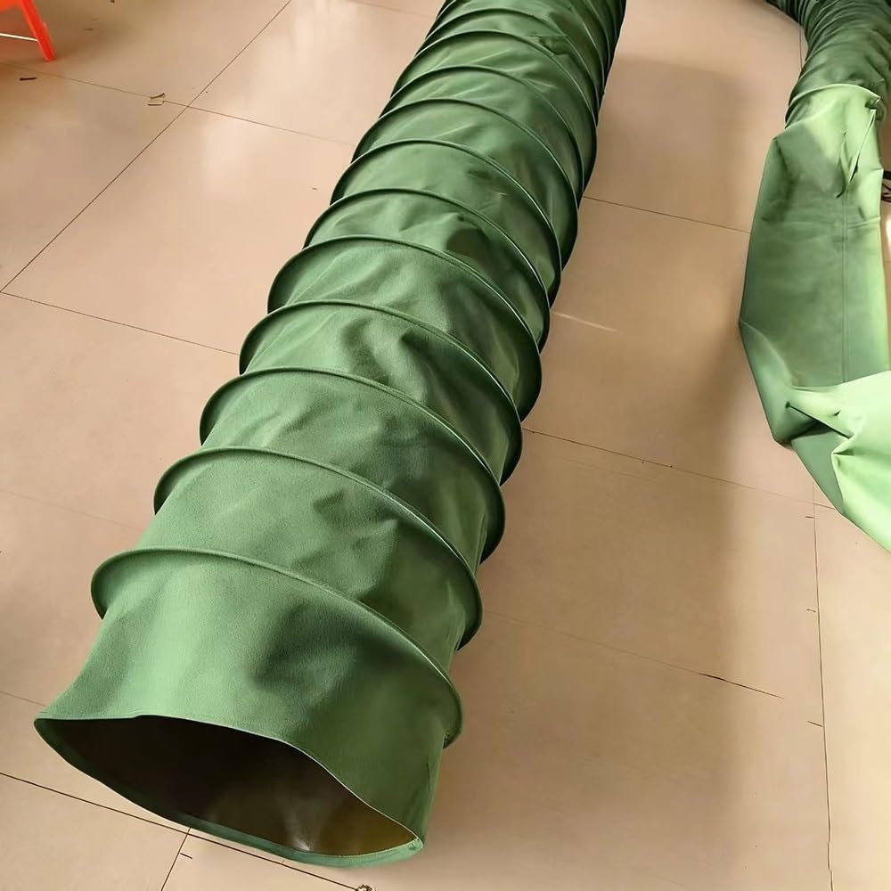 Condotti di aerazione Flessibili per impianti HVAC - Tubo di Ventilazione in Tela per aspirazione Aria, essiccatori e ventilatori - Misure da 5 a 18 Pollici, Lunghezza 1 m (Diametro Interno