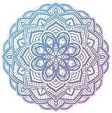 EW Designs Pink Blue Purple Ombre Tribal Mandala Flower Vinyl Decal Bumper Sticker (4" Wide)