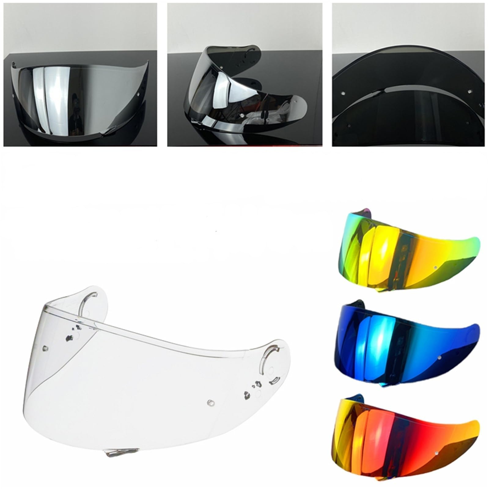 Visera para casco de moto Visera for casco de motocicleta, protección for la visera, antiarañazos(Color 7)
