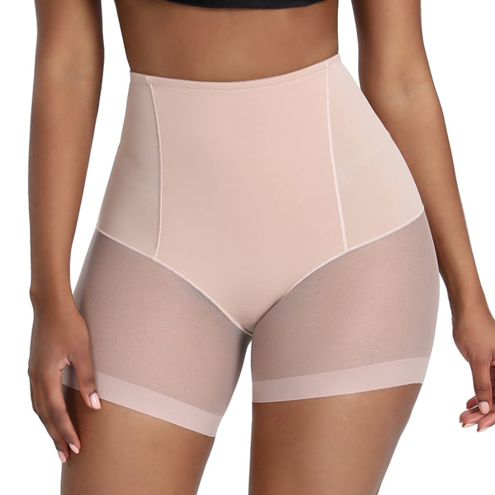 Entrenador de Cintura Alta para Mujer, Ropa Moldeadora Costura de Malla, Bragas con Control de Barriga, Moldeador de Cuerpo, Ropa Interior Adelgazante