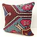 Kilimwarehouse Throw Pillow Cover 20x20 inch (50x50 cm) Retro Pillow Living Room Kilim Pillow Cover Novelty Home Decor Handmade Kilim Cushion Cover Decorative Pillow