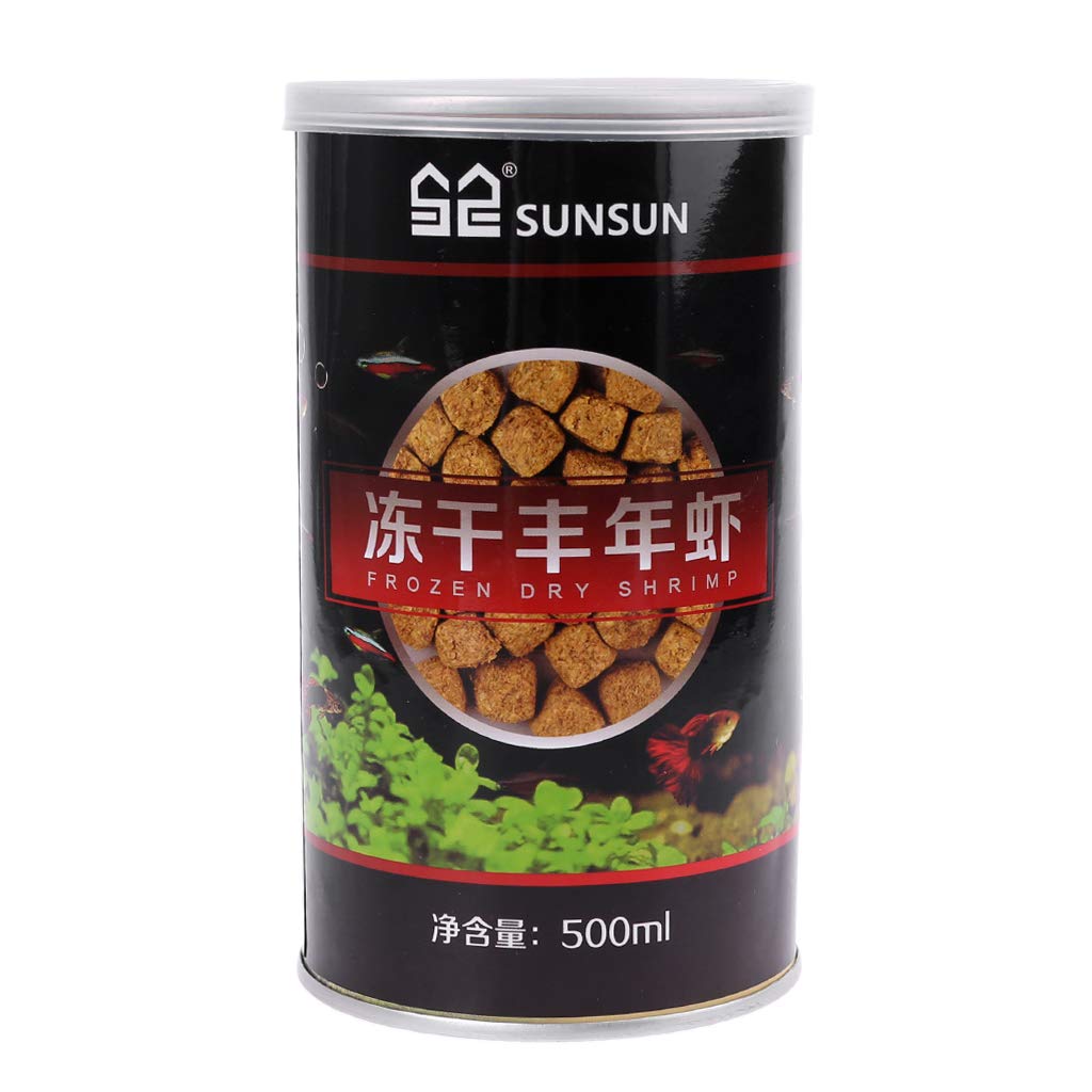 WOWOWO Huevos de camarón liofilizados para Acuario Peces Marinos Tropicales pequeños Alimentos Nutrición