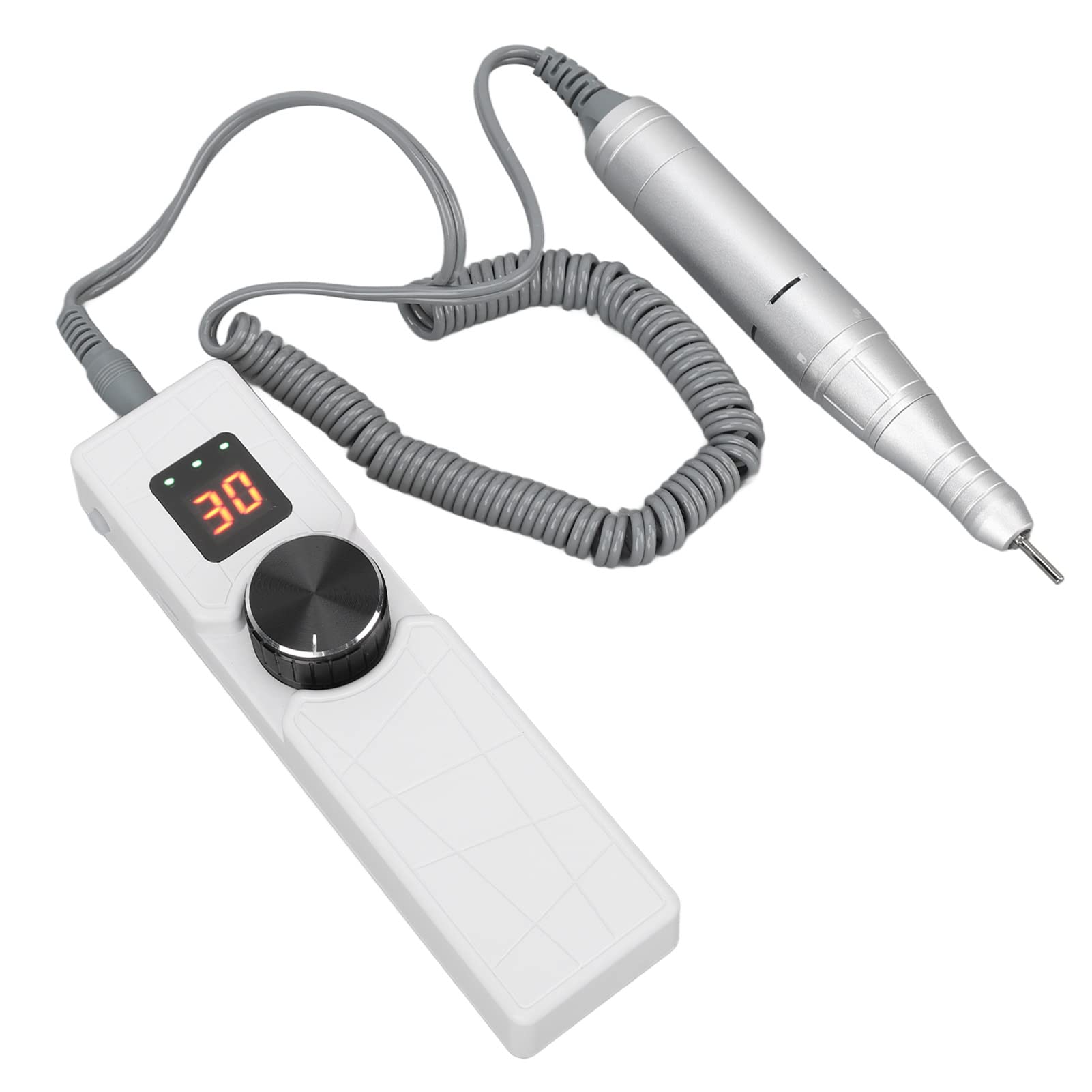 Generic Macchina per trapano per unghie LCD, portatile, ricarica USB, lima elettrica per unghie con velocità regolabile 0 a 30000 giri/min, per manicure e pedicure a casa e in salone