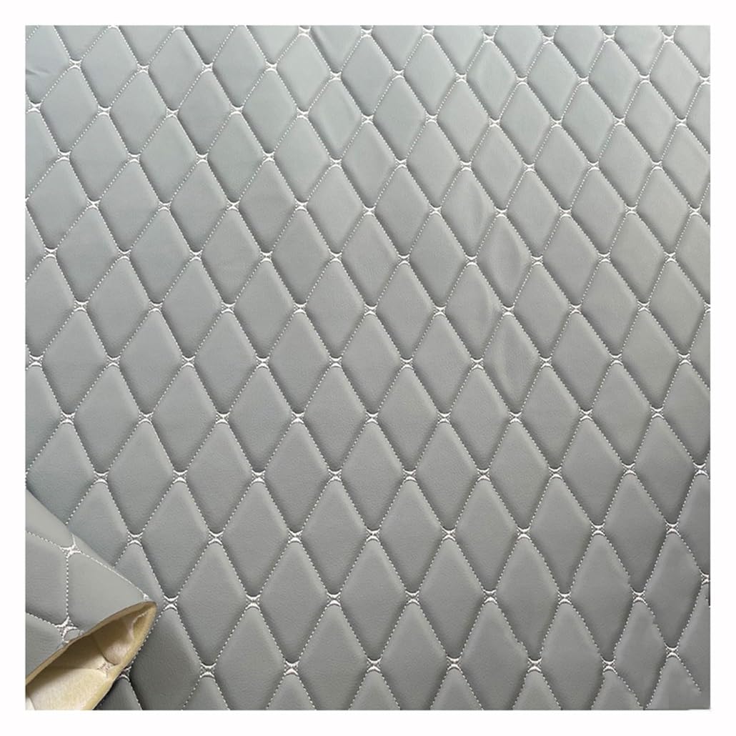 Dicker Künstlicher Ledergewebe Hochwertiger PU-Leder-Gewebe-DIY-Handwerk, Um Handgefertigte Stoffe Aus Herzustellen(Gray,1.6X5m)