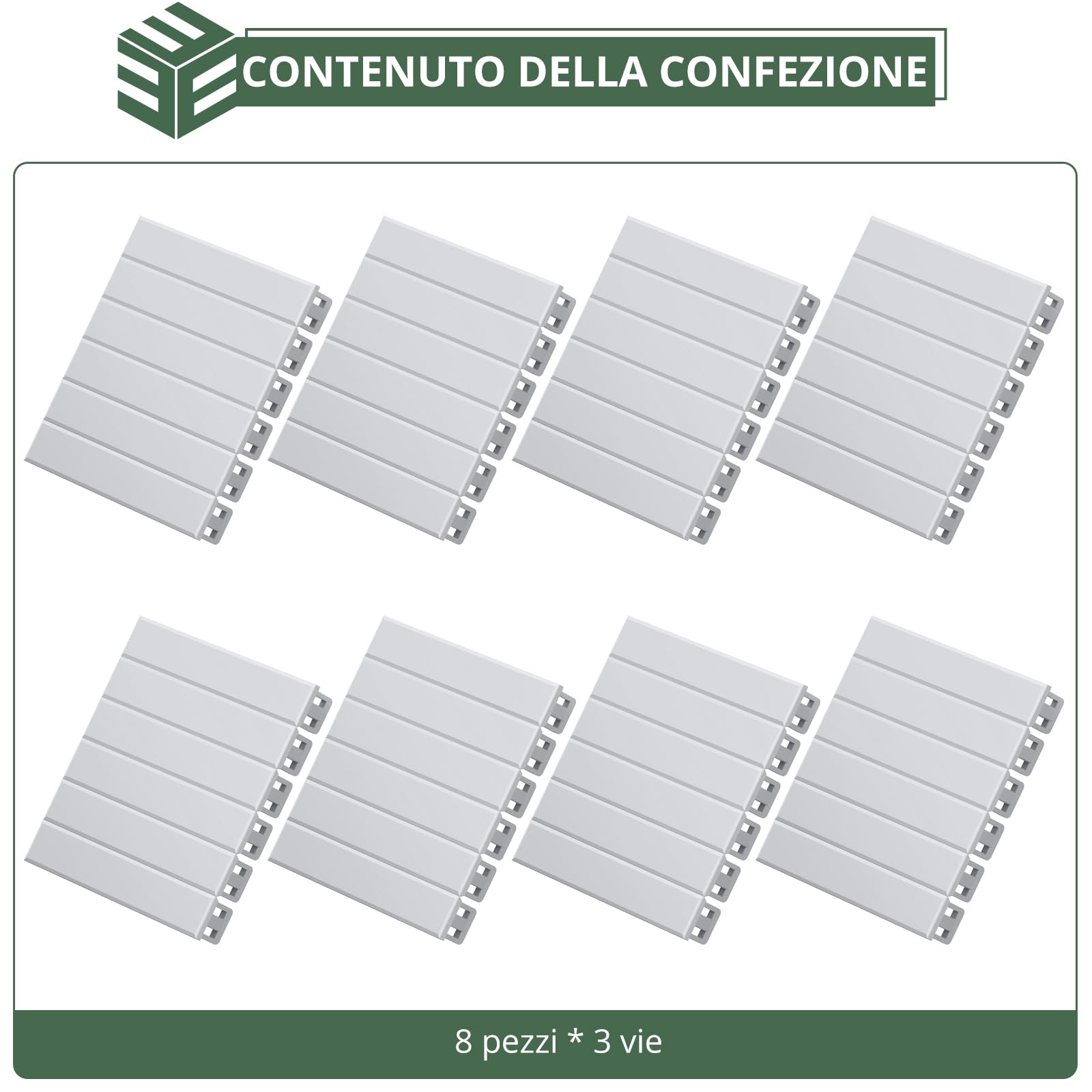 EYPINS Quadro Elettrico Esterno 12 Moduli e Coperture Modulari