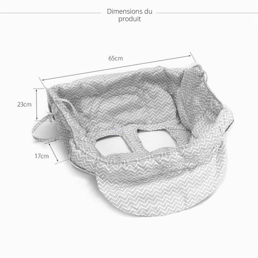 LeRan Réglable Bébé Supermarché Shopping Trolley Protège Siège Housse de chaise haute universelle pour tout-petits et housses de coussins panier avec sac transport, poussettes lavables organiseurs