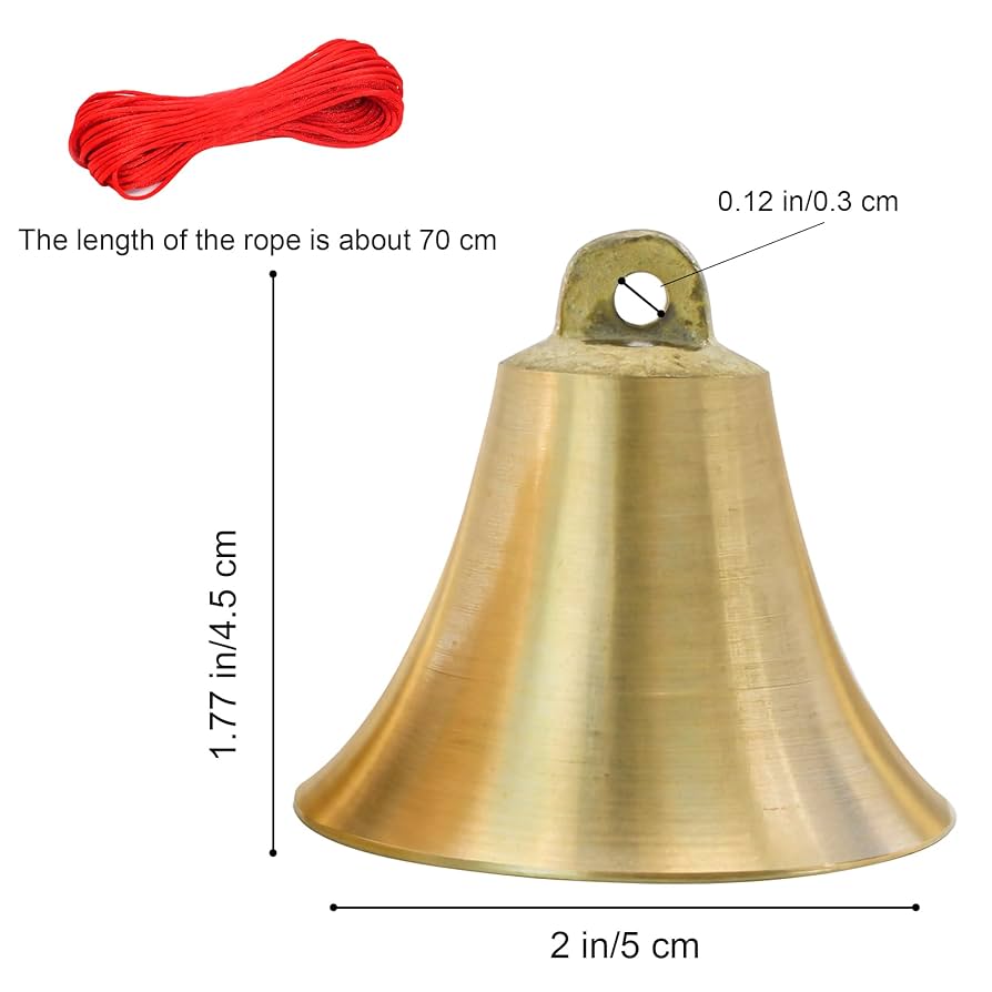 インド　真鍮と木のベル　鈴　大小8個セット　chahat インド 真鍮と木のベル 鈴 大小8個セット chahat