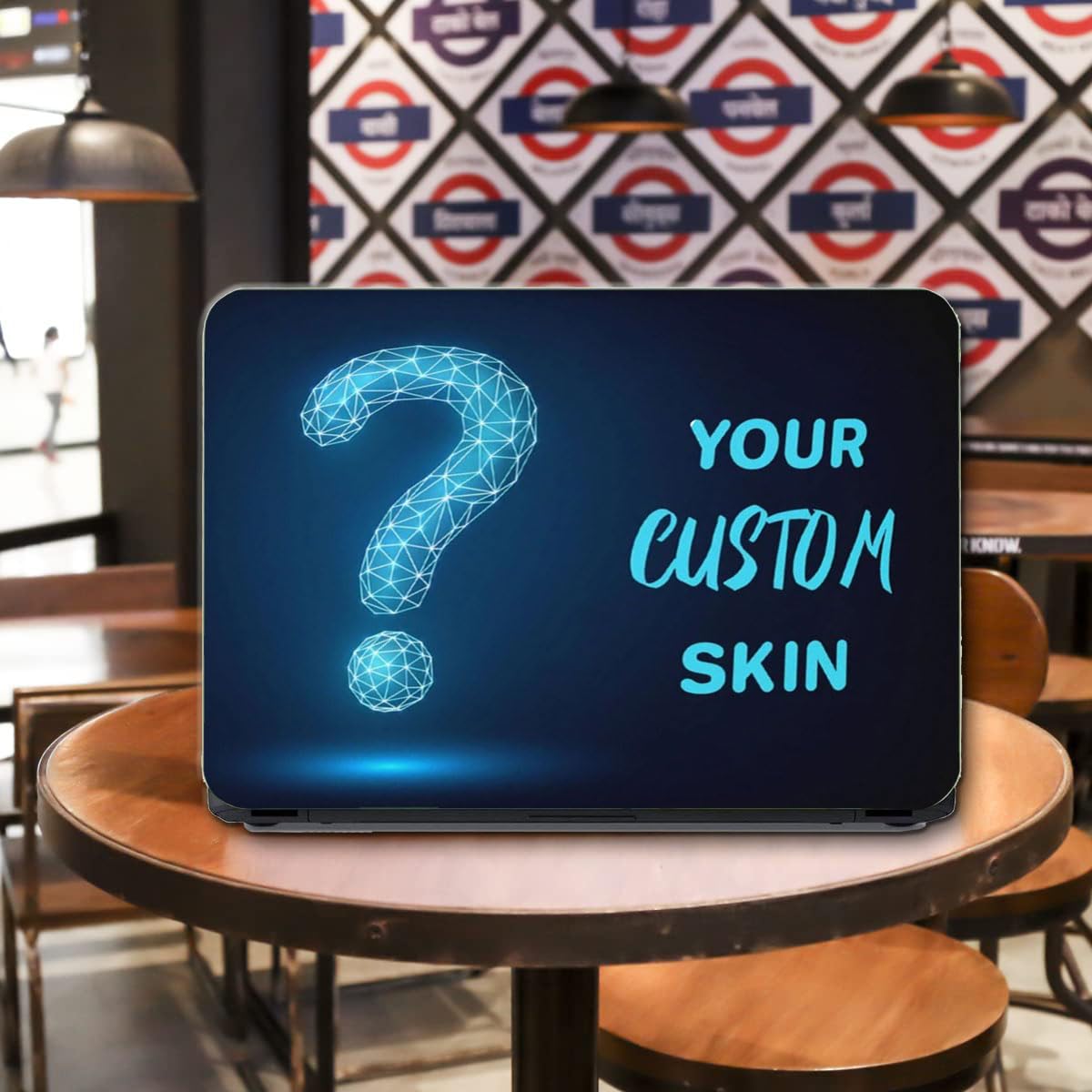 AtOdds - Custom Laptop Skin Sticker | Premium Bubble Free Adhesive Vinyl | Compatible for MacBook, Chromebook, Windows Laptops-Self-Adhesive