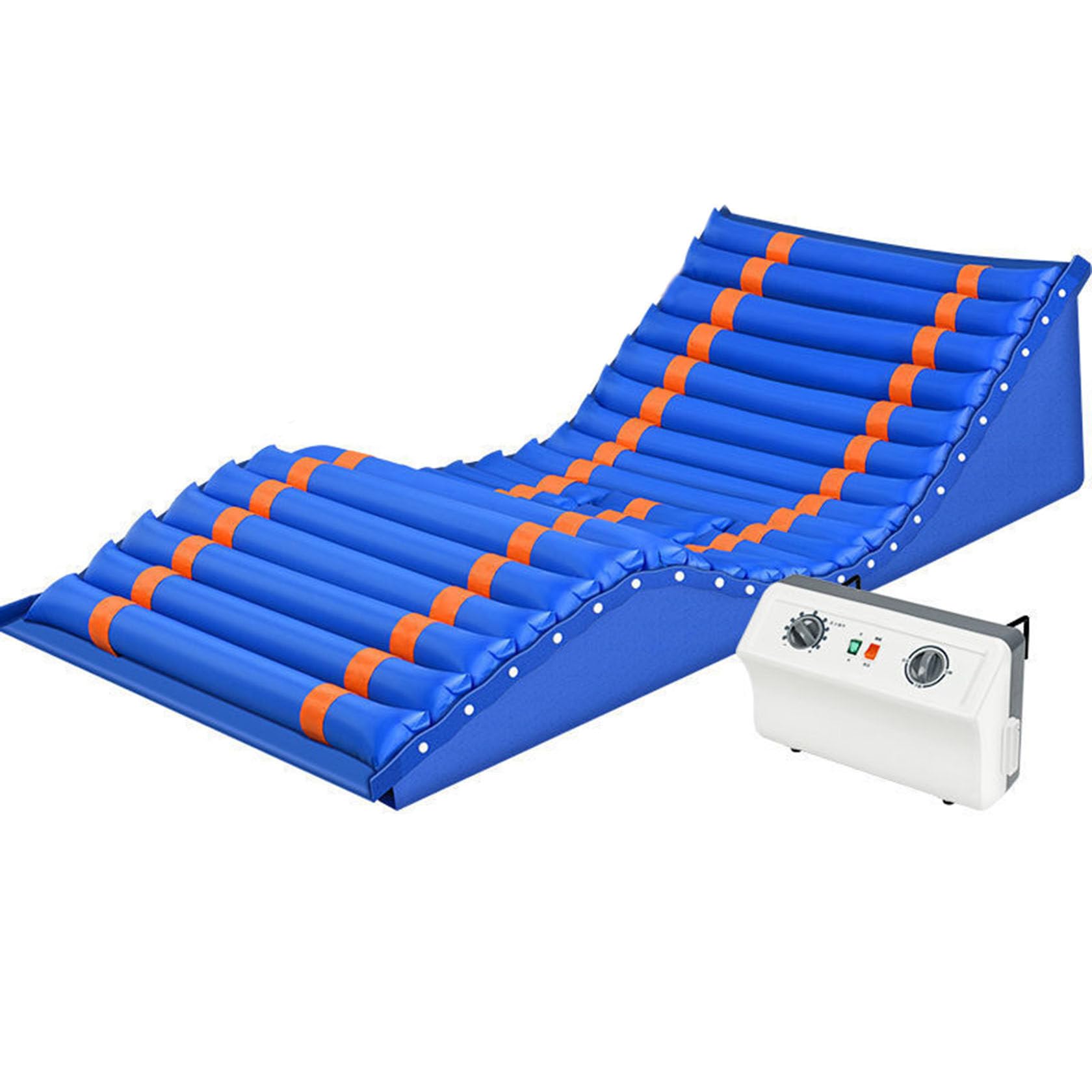 Materasso a Pressione D'aria Alternata, Materasso Antidecubito - Previene Ulcere Da Pressione E Piaghe Da Decubito Con Pressione Alternata, Sollevamento, Design Ribaltabile,Liftyourbackandlegs