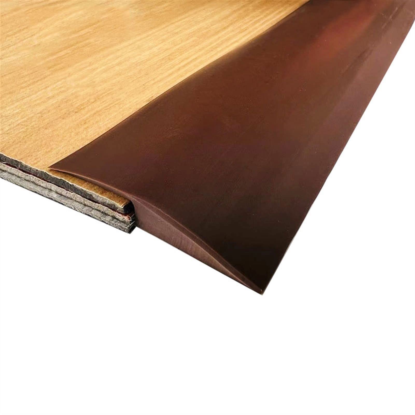 Melairya Boden&Teppich Laminat Übergangsprofil Selbstklebend, übergangsschiene, Abschlussprofil-Ubergangsprofil Zum Kleben, Leisten Kleben (Color : Brown-Style B, Size : 8m)