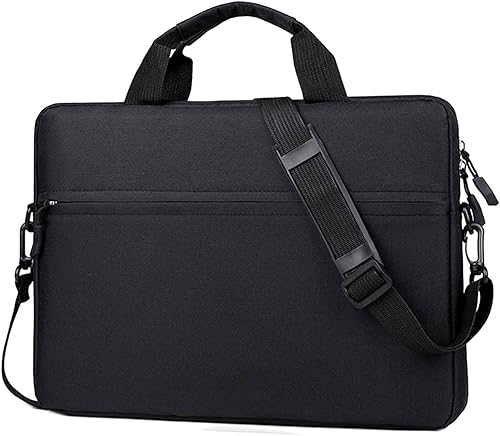 Funda para portátil con correa para computadoras de 13-14 pulgadas, color rosa, Negro -