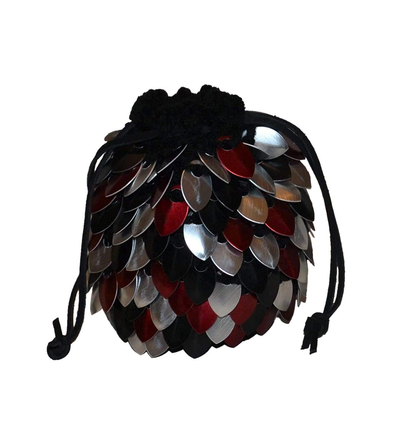 Dice Bag of Almost Holding Red, Black, Silver random 4.5