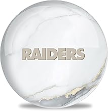 On The Ball Bowling NFL Las Vegas Raiders Marble Undrilled Bowling Ball