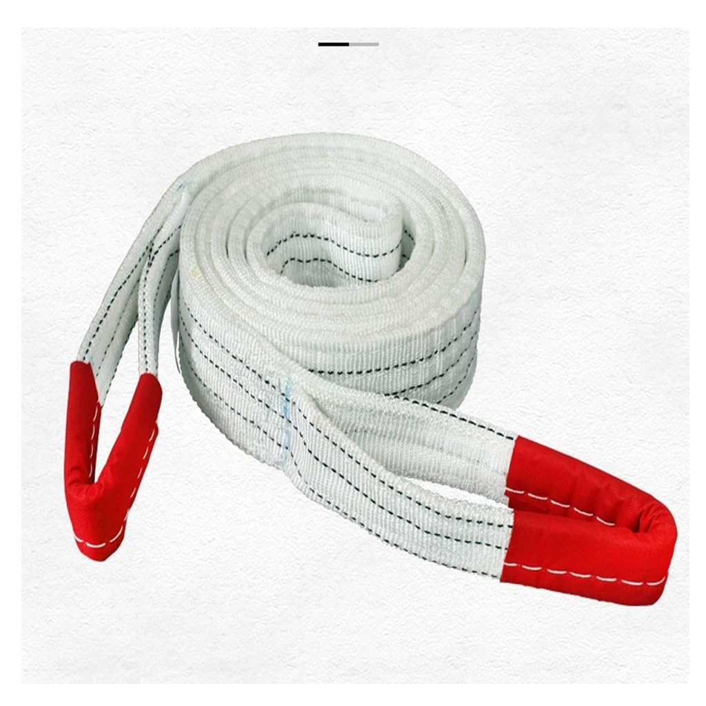 NGDFGR Support Customized Lifting Straps Durable Heavy Objects Nylon Slings Industrial Nylon Flat Crane Ropes Dedicated Ropes 3T,5T White,5T-6M