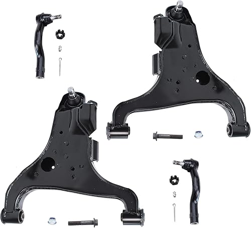 Miniatura 22 de Detroit Axle - Kit de brazos de control delanteros de 4 piezas para Nissan Cube 2009-2014, Nissan Versa 2007-2012 2 brazos de control inferiores con
