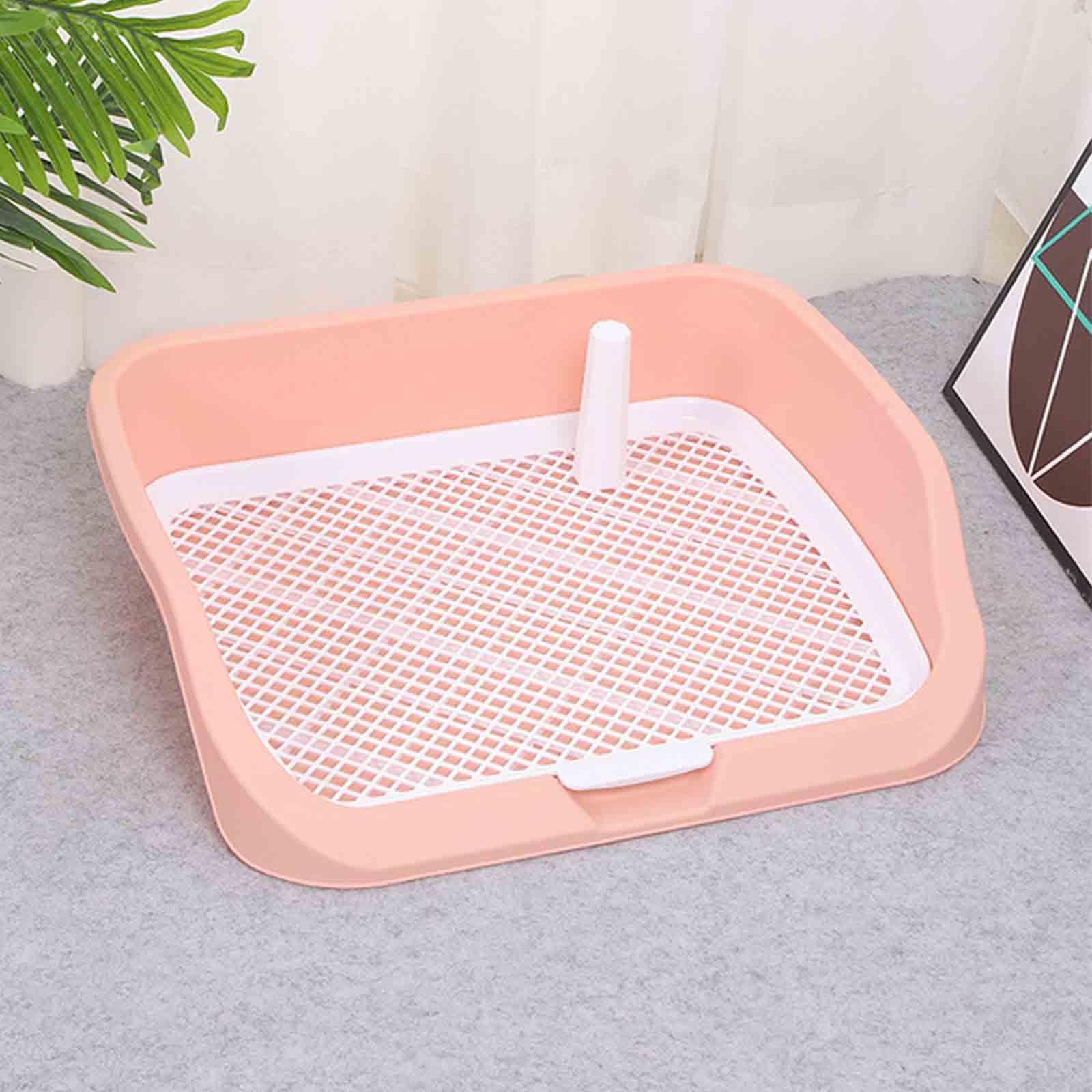 Bandeja de Arena para Conejos Grande Que Mantiene el Espacio | olores con características de limpieza especialmente diseñadas Bandeja para perros con entrada abierta para interiores