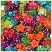 BeadTin Jelly Mix Sparkle 13mm Star Pony Beads (250pc)