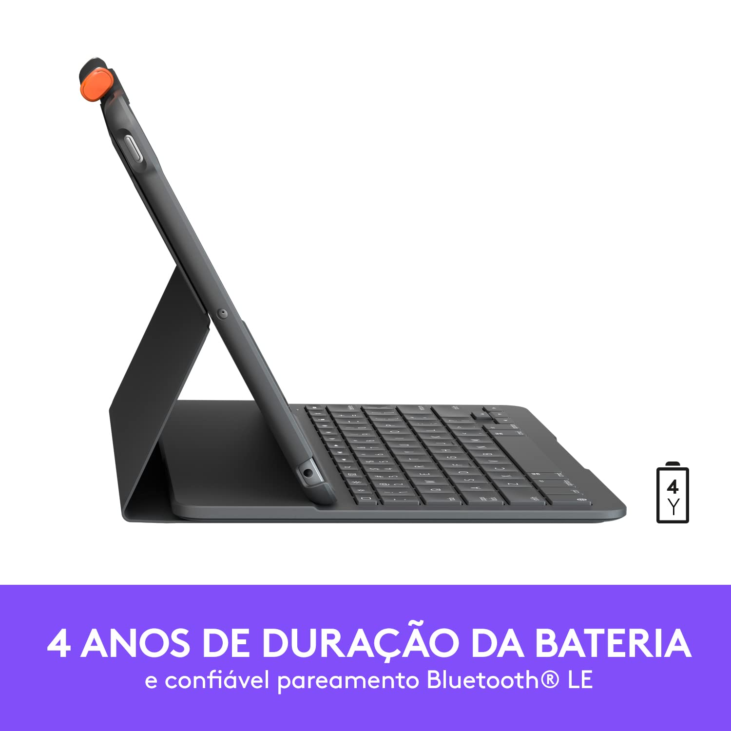 Capa com Teclado Logitech Slim Folio para iPad 7ª, 8ª e 9ª