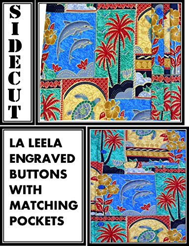 LA LEELA Shirt Camicia Hawaiana Uomo XS - 5XL