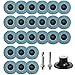 BRESUCNY 2 Zoll/50mm Fächerscheiben 27 Stück Schleifscheibe Körnung 40/60/80/120 Grinder Scheiben Schleifscheiben zum Polieren Entgrate