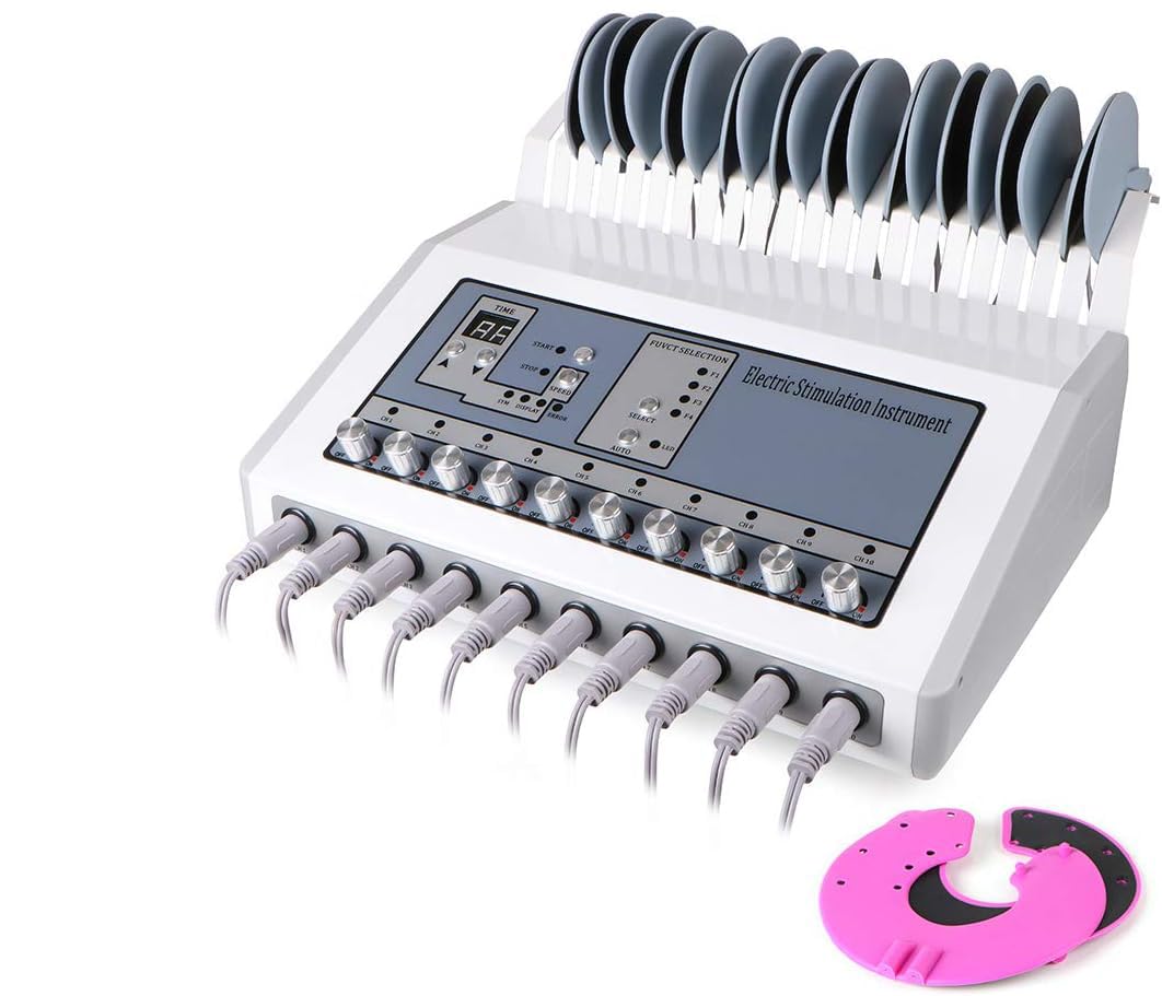 Elitzia Mikrostrom-Körperformer Elektronischer Muskelstimulator Fitness-EMS-Training TENS-Gerät zur Gewichtsreduktion Hautstraffung Bruststraffung Muskelregeneration ETKYDS871