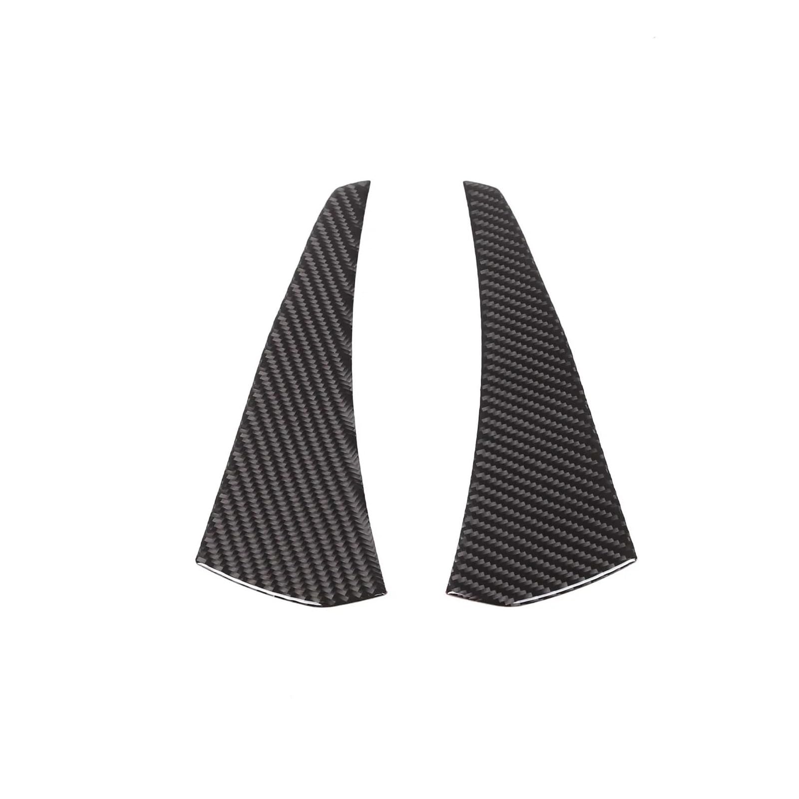 Car Accessory for BMW 3 Series E90 2005-2012 Soft Carbon Fiber Car Rear Exhaust Vent Side Decorative Sticker 2 Pieces Interior Mouldings(Black)