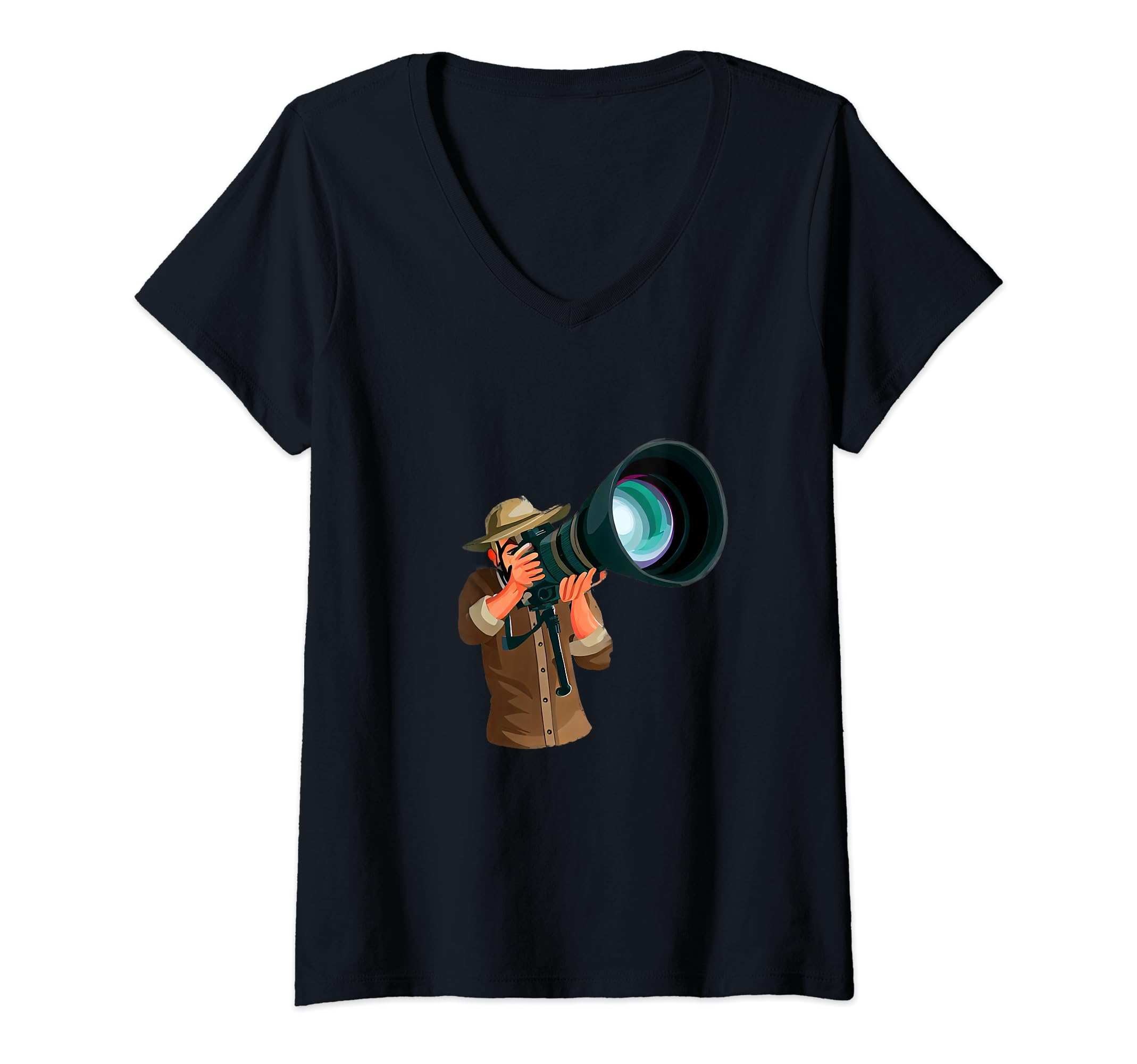 Photographer V-Neck T-Shirt