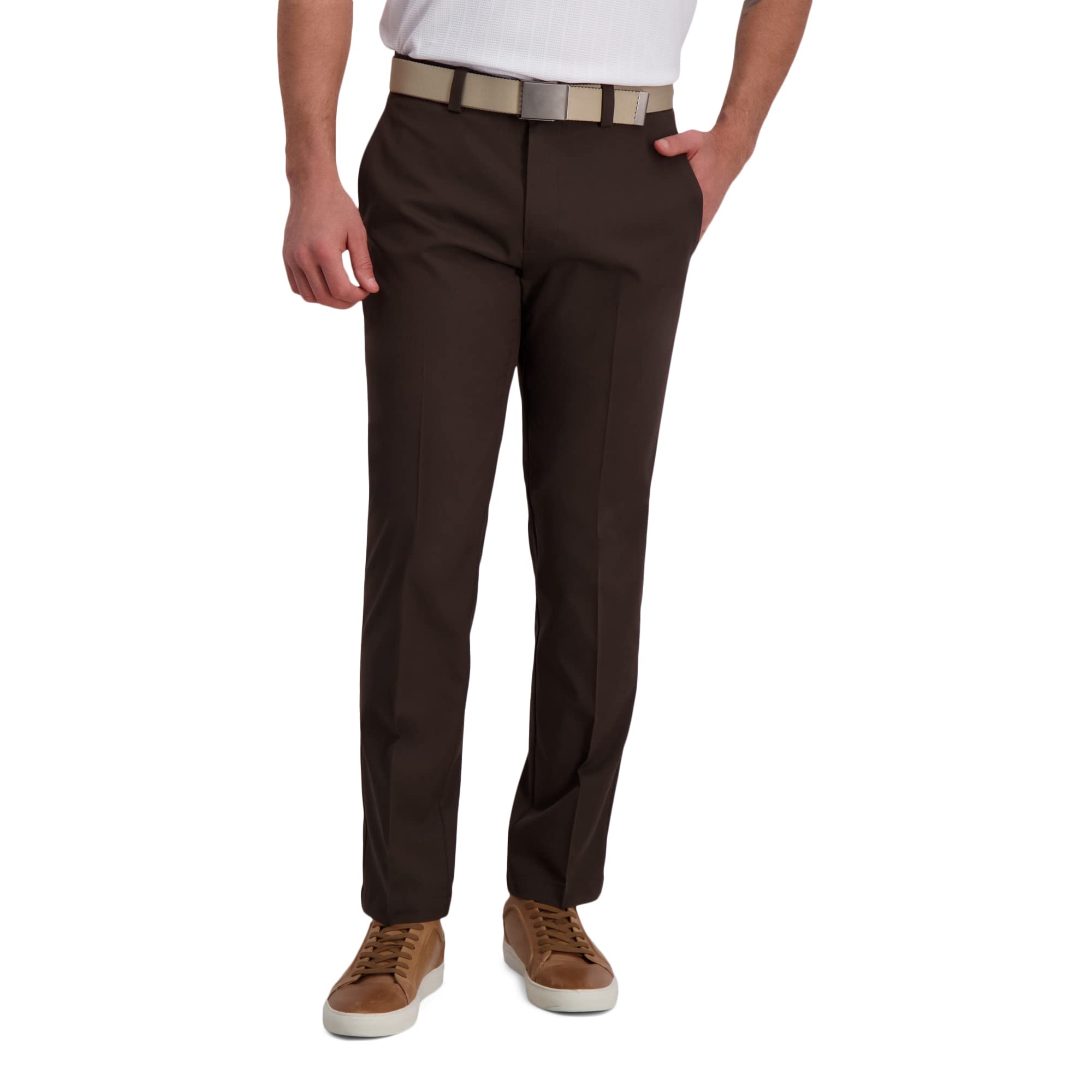 Haggar Men's Straight Fit Cool Right Casual Dress Pant