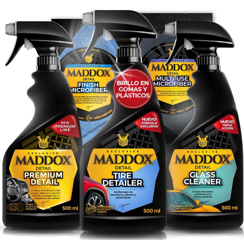 Maddox Detail - Tire Detailer - Packs (Tire+Premium+Glass+Finish+Maddox Microfiber)