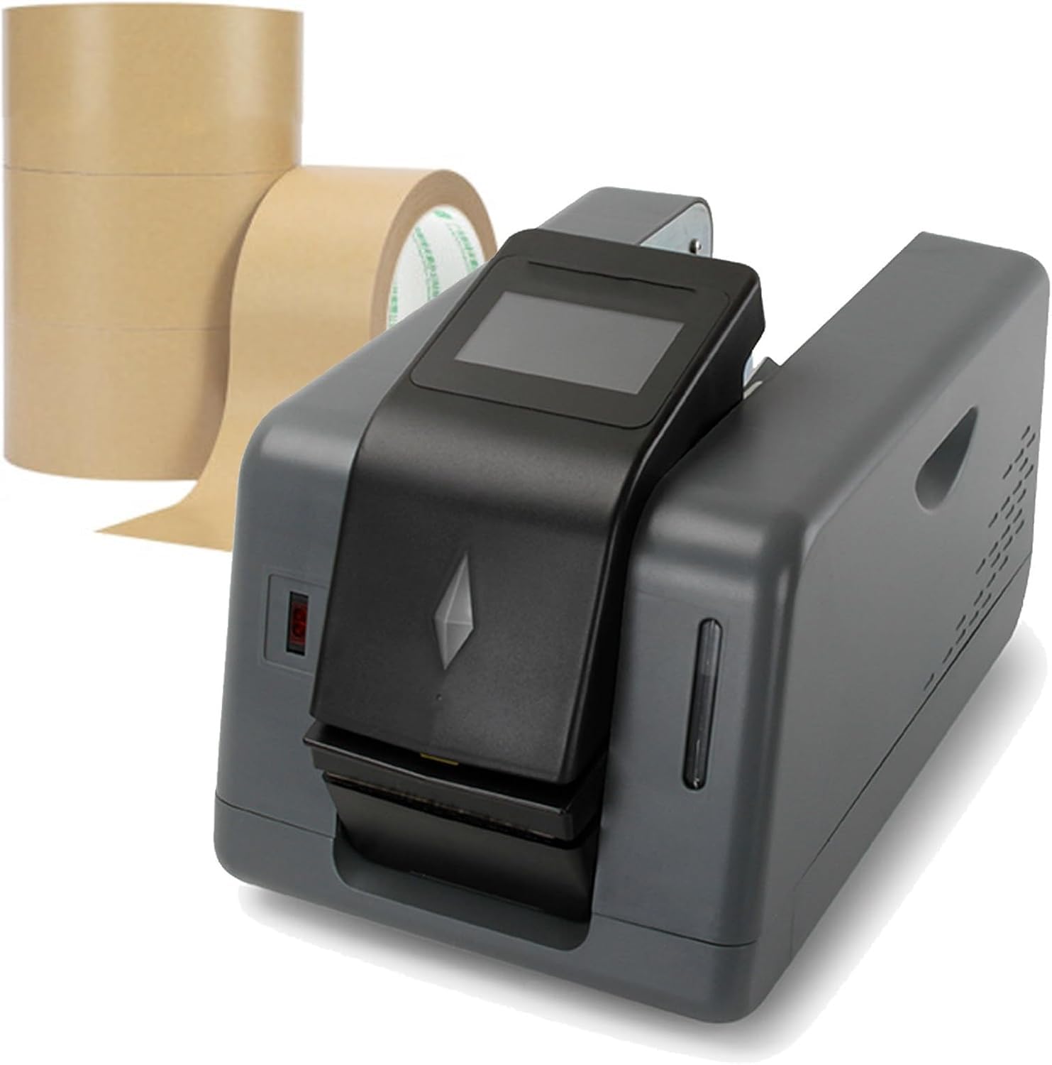 AWAYDD Automatic Kraft Tape Cutting Machine Cutter, for 30-100mm Width Water Activated Tapes, Electric Induction Tape Dispenser