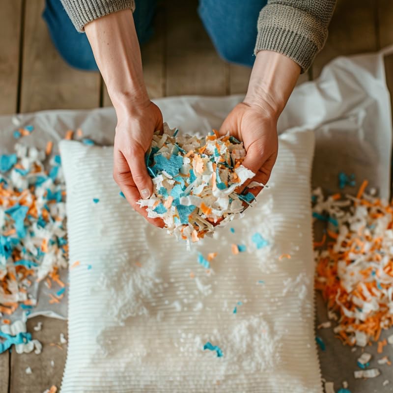 SCM Créations Sac de Flocons de Mousse 50 litres | Rembourrage Coussins, Poufs, Peluche Crochet canapé Artisanat Couture | garnissage Haute qualité