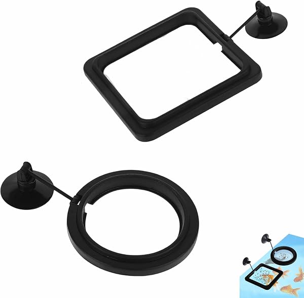 Heting-YQ anillos negros para acuario en PP, 2 piezas – Imagen 1