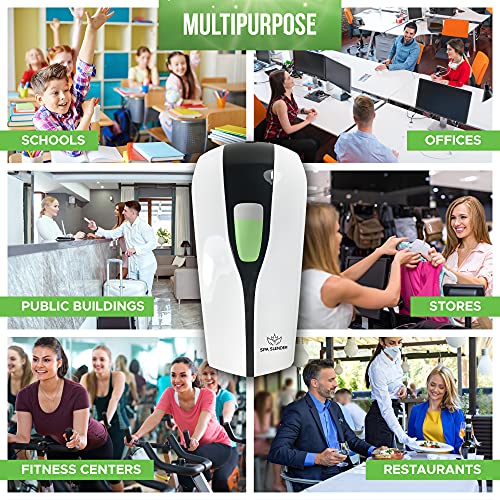 Spa Slender Automatic Soap Dispenser – Touchless Hand Sanitizer Dispenser With Metal Floor Stand – Intelligent Infrared Sensor – Gel Or Mist Pumps – 2 Power Modes – Easy Diy Installation Portable #TOP3