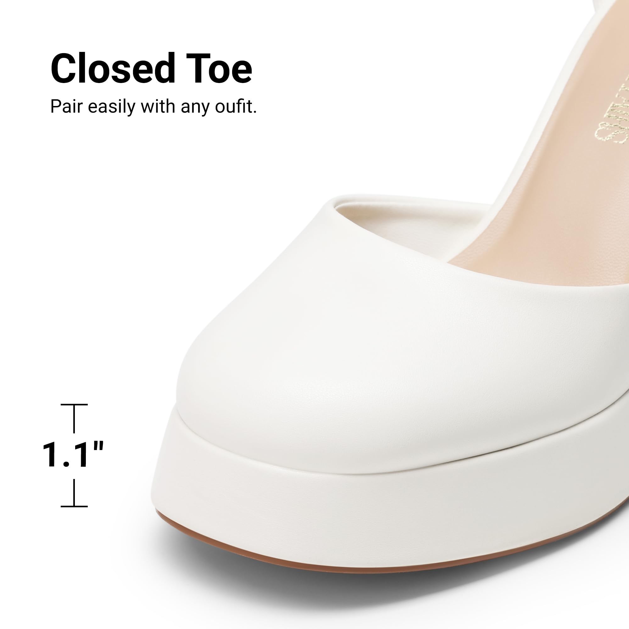 DREAM PAIRS Zapatos de tacón Cerrados Mujer