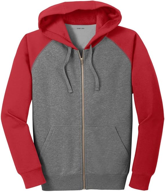 Raglan zip up hoodie Clearance