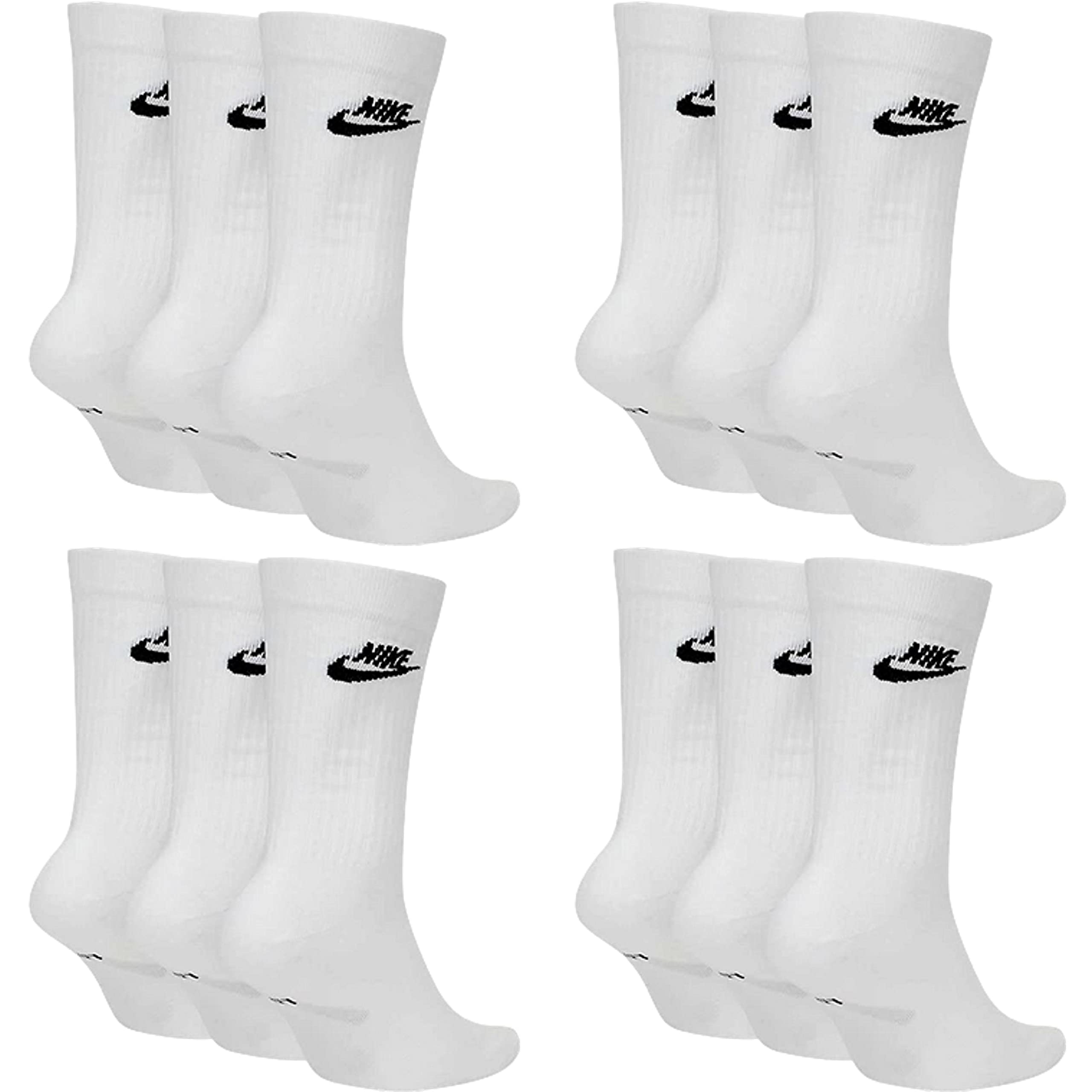NIKE NSW Everyday ESS Crew Socken 6er Pack DX5025 Größe L 42-46 Weiß