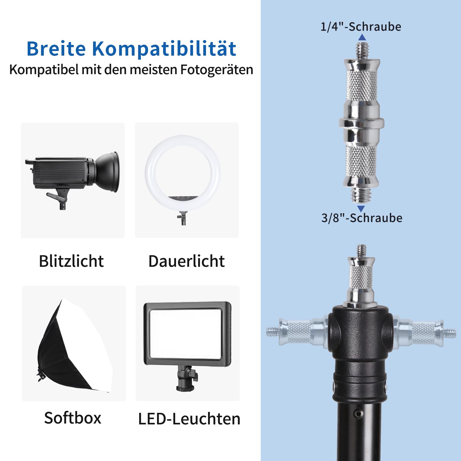 25-Zoll-Ringlicht- Wandhalterung mit Handyhalter, verstellbarer dreieckiger Ausleger, Deckenlichtständer für Fotobeleuchtungsstudio, Live-Übertragung, Salon, Beauty-Tattoo-Licht, Friseurlic