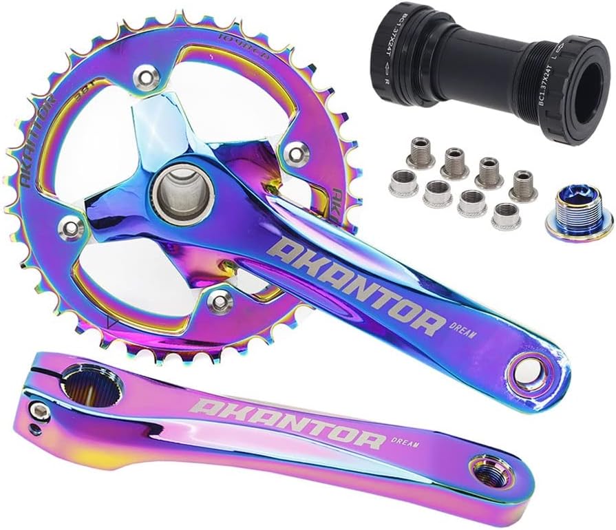 QHIYRZE Hollow Crankset 104BCD 170mm MTB Crank Arm Panama Ubuy