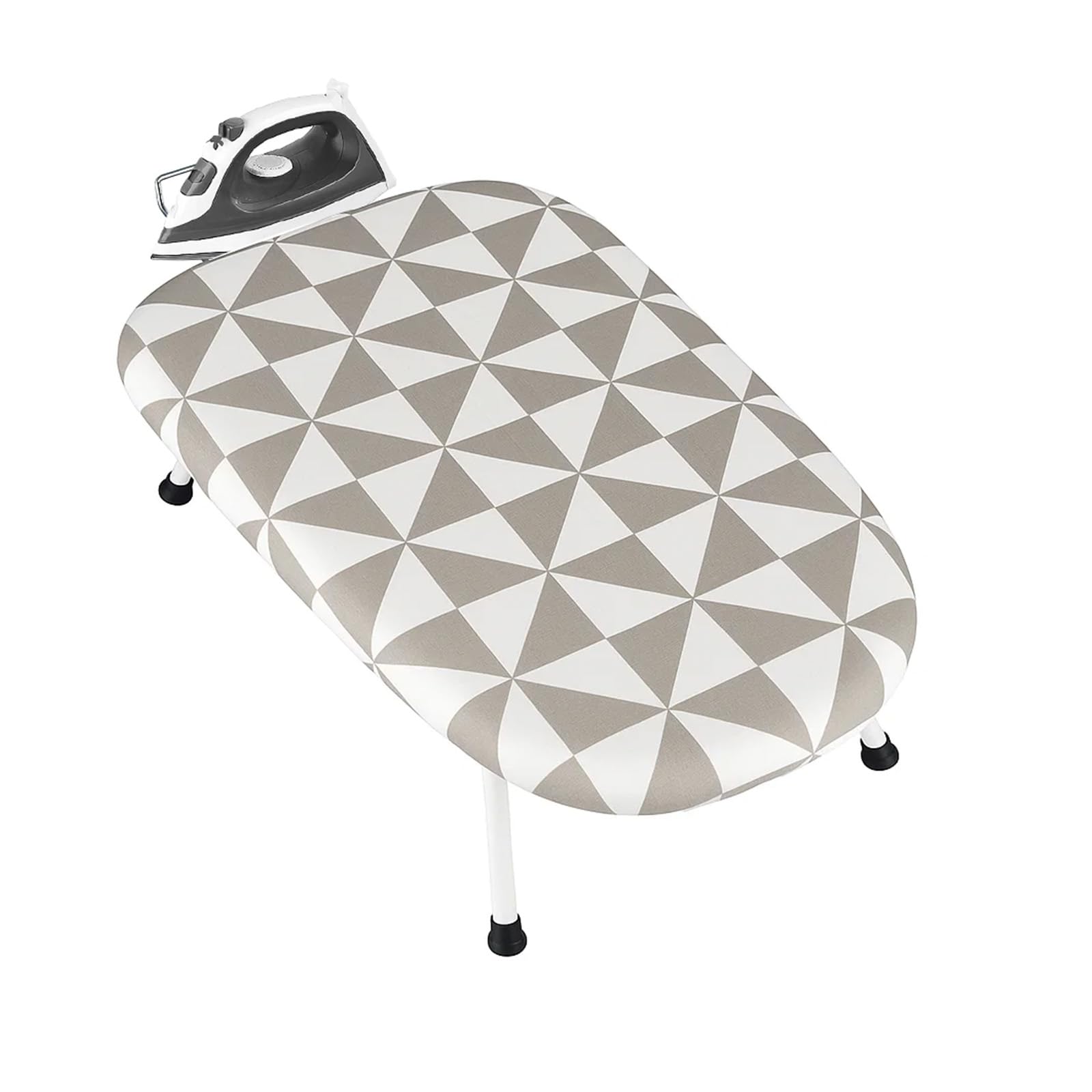 Sunnynest Triangular Table Top Ironing Board Foldable Ironing Board With Iron Rest – Non-Slip Folding Legs, Compact Steam Iron Table Portable Ironing Boards For Home & Travel Use (Triangular)