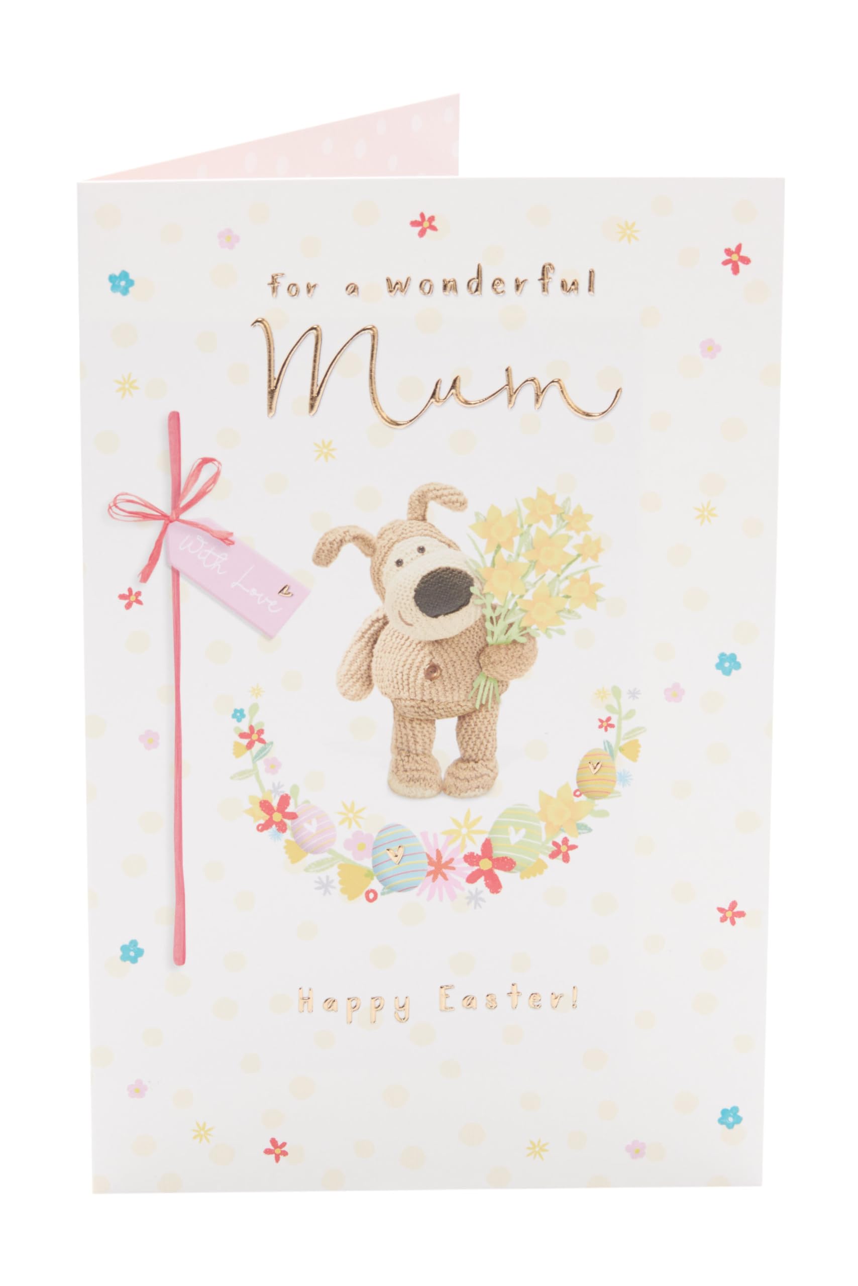 Biglietto Di Natale Per Papà Con Boofle - Design Carino, Laminato In