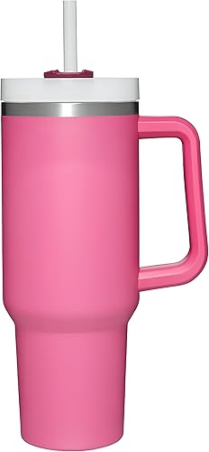 Miniatura 3 de Quencher Adventure - Vaso moderno de 30 onzas, vaso de acero inoxidable aislado al vacío, vaso de viaje con tapa y popote (rosa A)