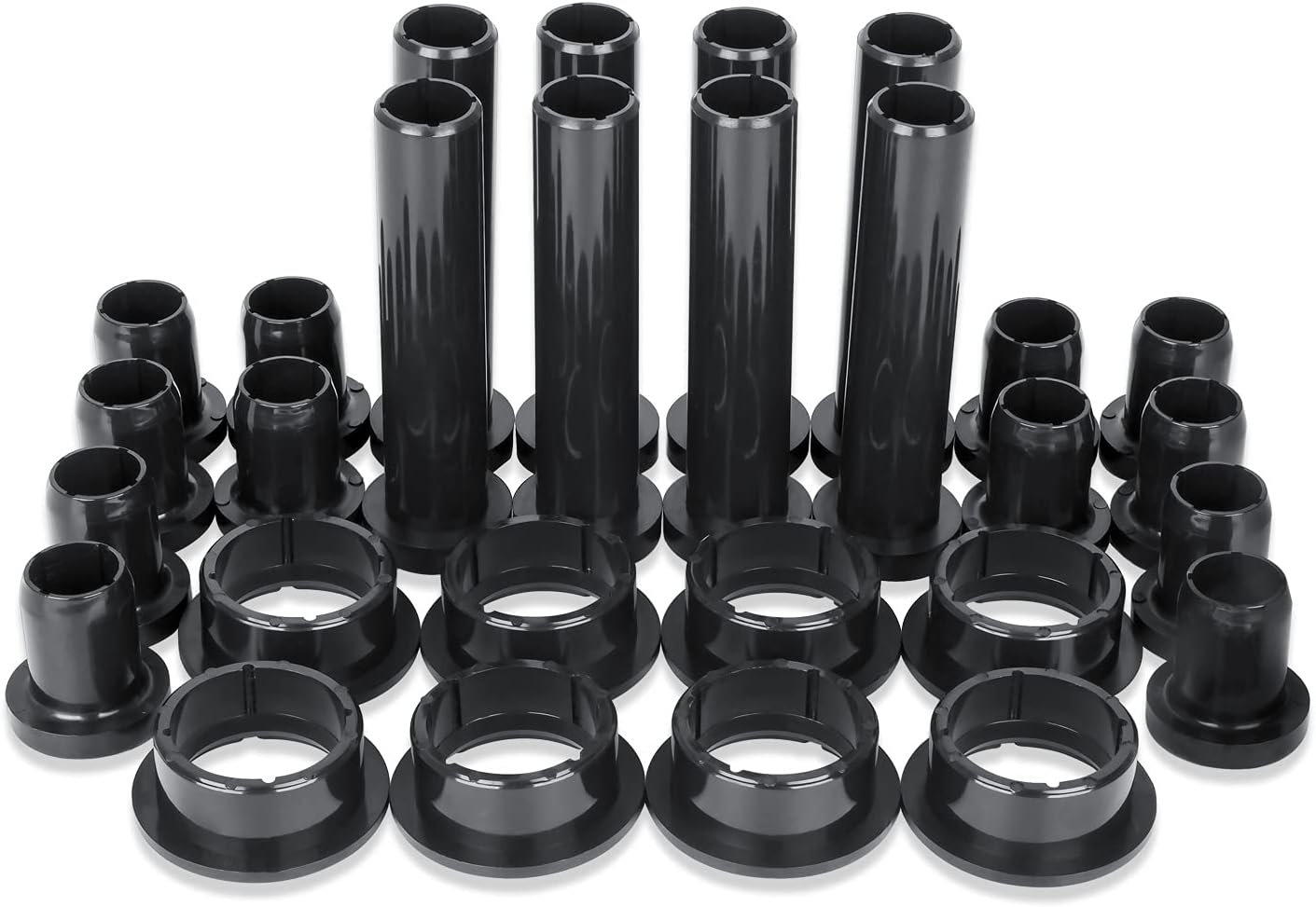 28PCS Front Rear Control Arm Bushing Kit for Polaris Sportsman 400 450 500 570 800 (1996-2018), A-Arm Long & Short Bushings Replaces 5439270 5438895 5436972 5434548 5433063 5432091 5436973 5432092