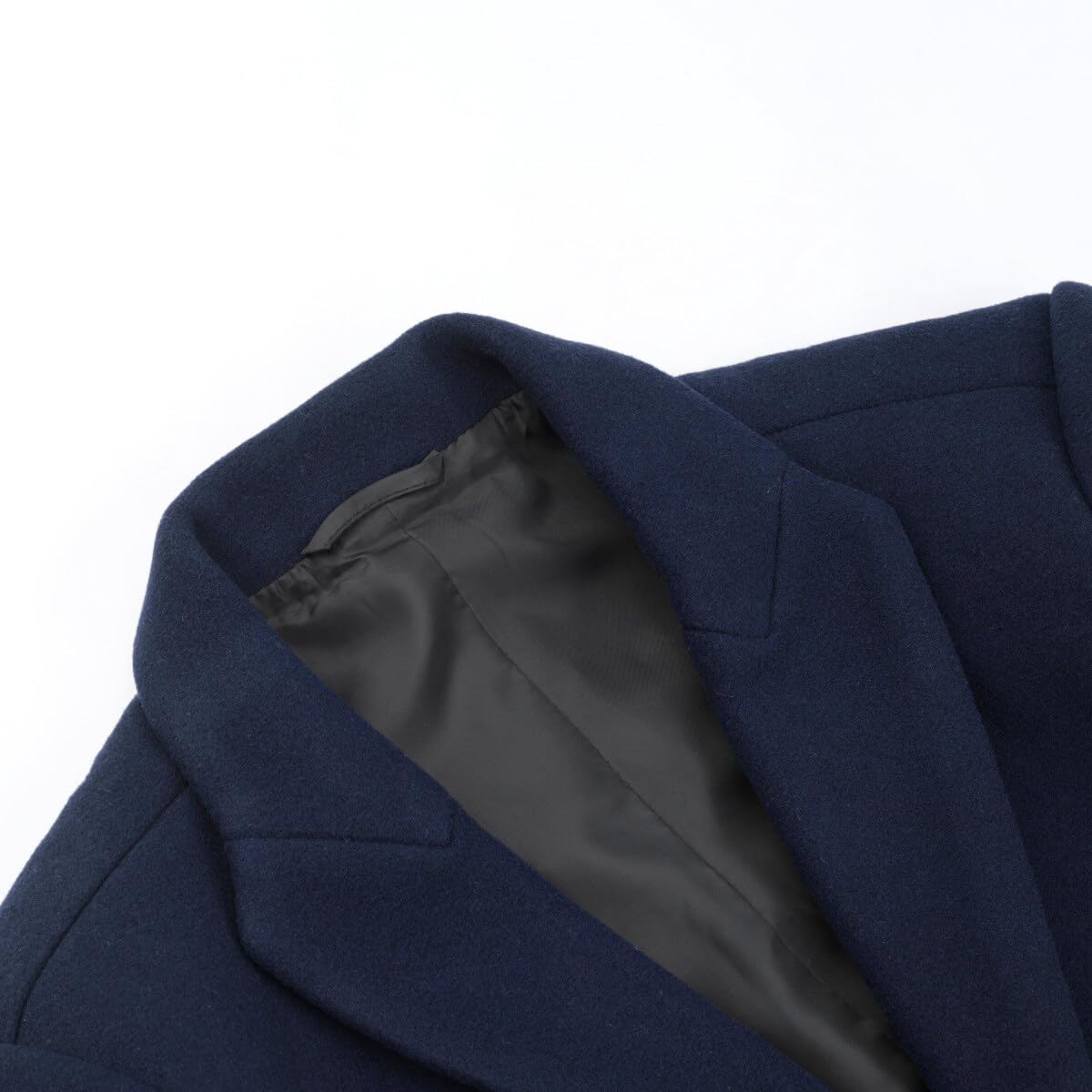 Allthemen Cappotto Lungo da Uomo Casual Trench Invernale in Lana Cappotti Spessa a Due Petti Outerwear a Vento Parka