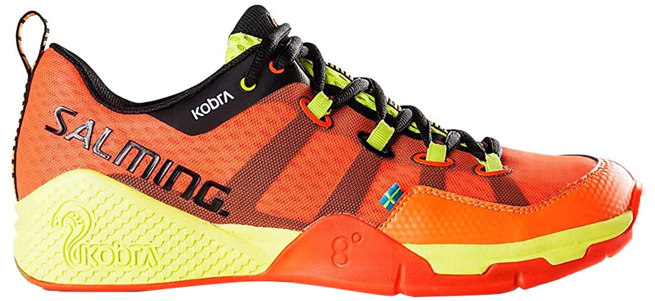 Salming Kobra Indoor Handball Shoes Orange Yellow Black