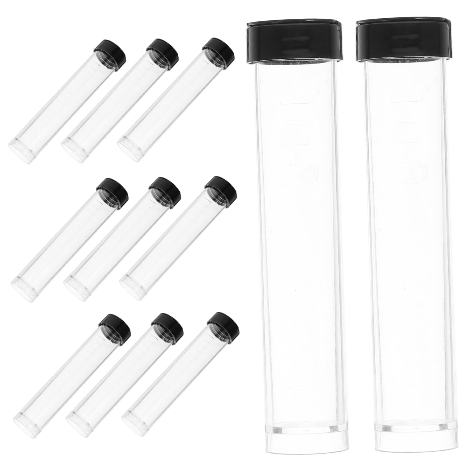 SOLUSTRE 12pcs Test Tube Storage Bottle Liquid Vials Mini Vial Small Bottle Small Storage Bottles Little Vials Mini Bottles Small Vials with Caps Testing Tube with Lid Test Tubes